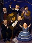 Fernando Paintings - La orquesta by Fernando Botero